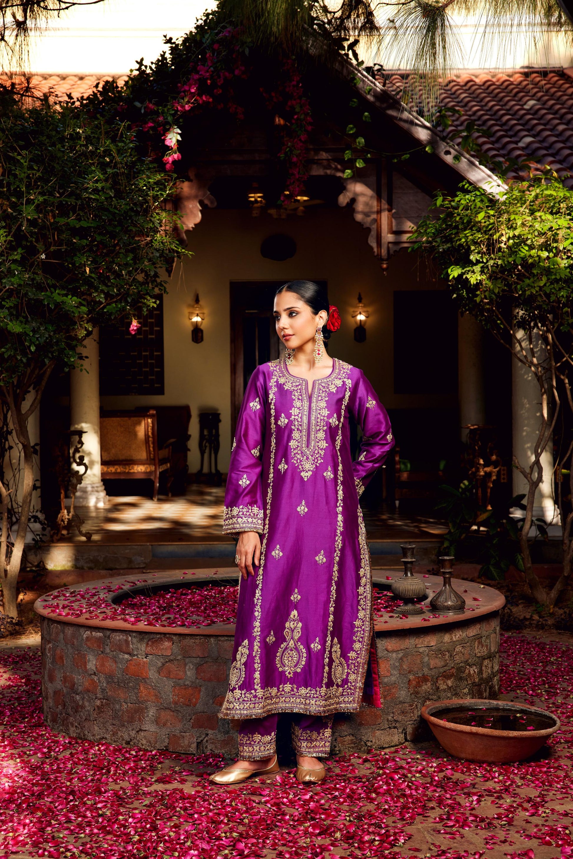 Purple Inayat Kurta Set of 3