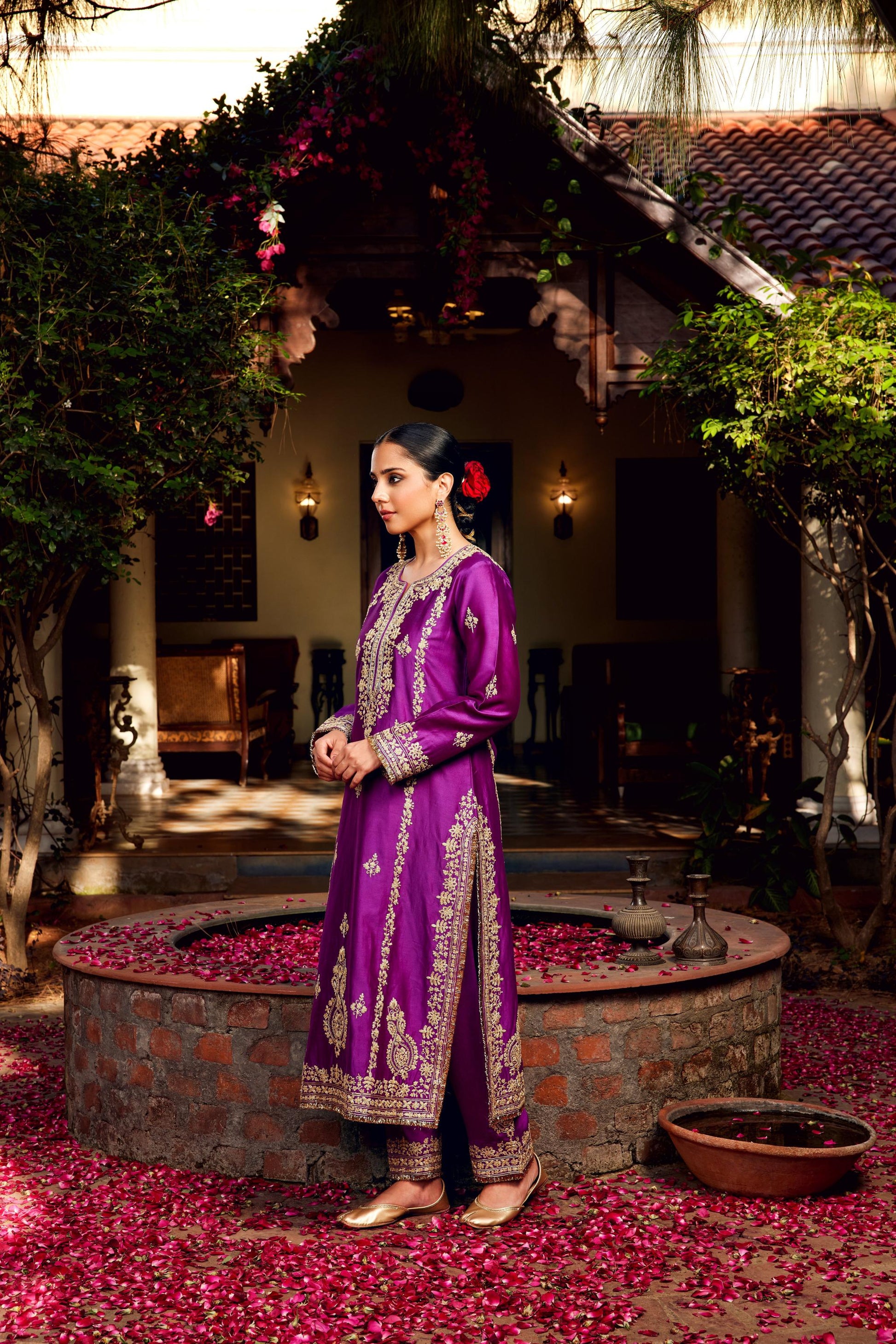 Purple Inayat Kurta Set of 3