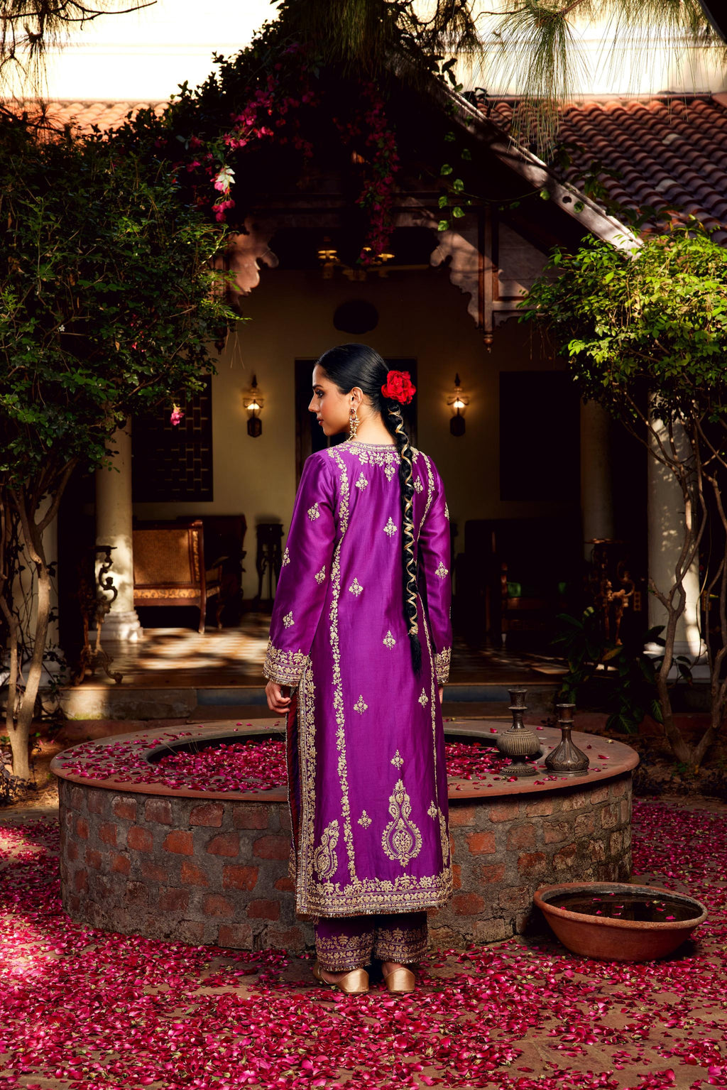 Purple Inayat Kurta Set of 3