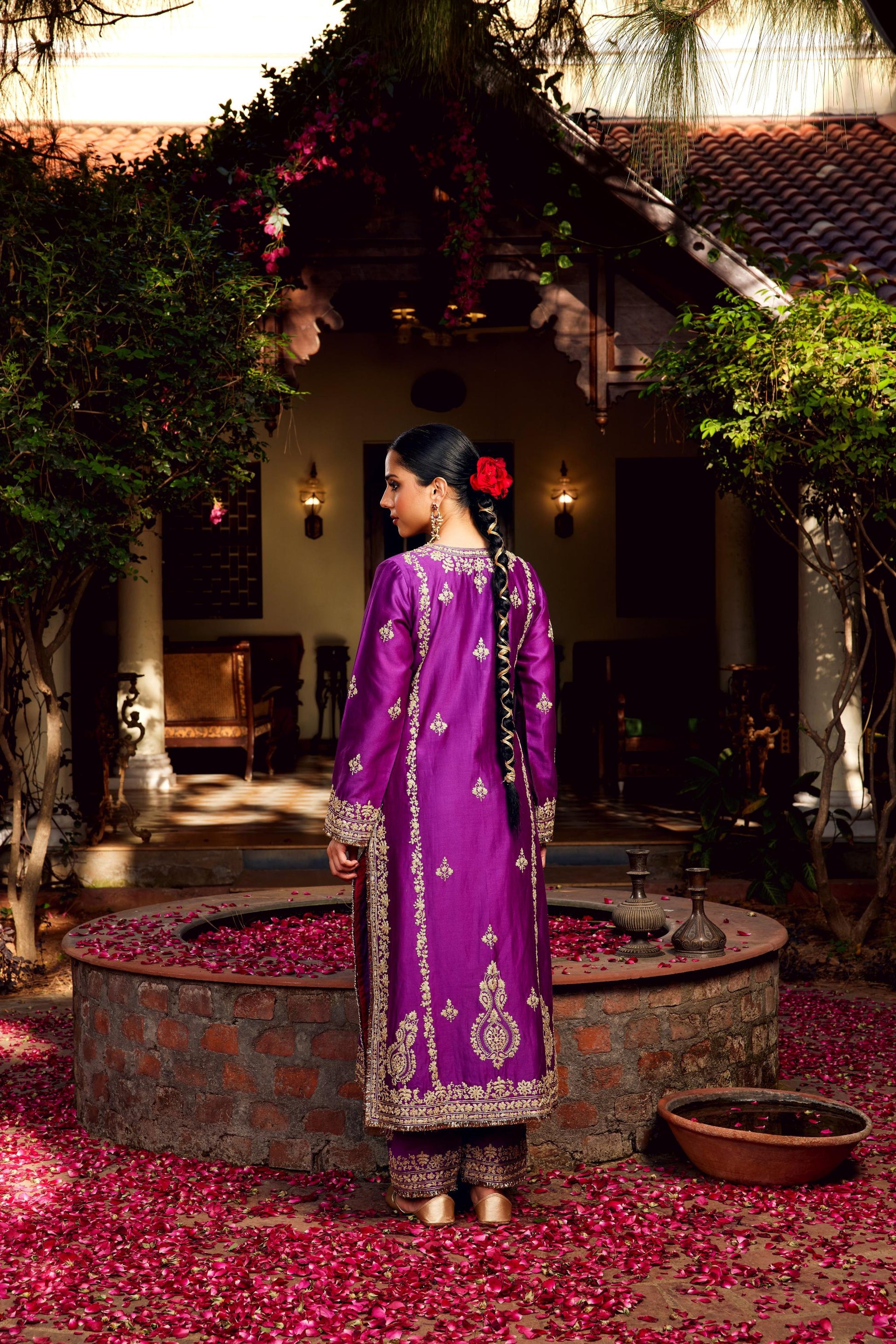 Purple Inayat Kurta Set of 3
