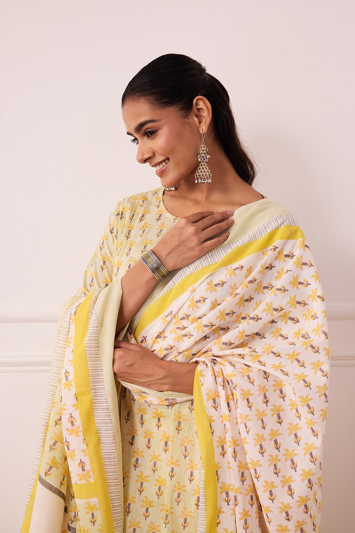 Ambarsariya Green A-Line Suit Set of 3-FL