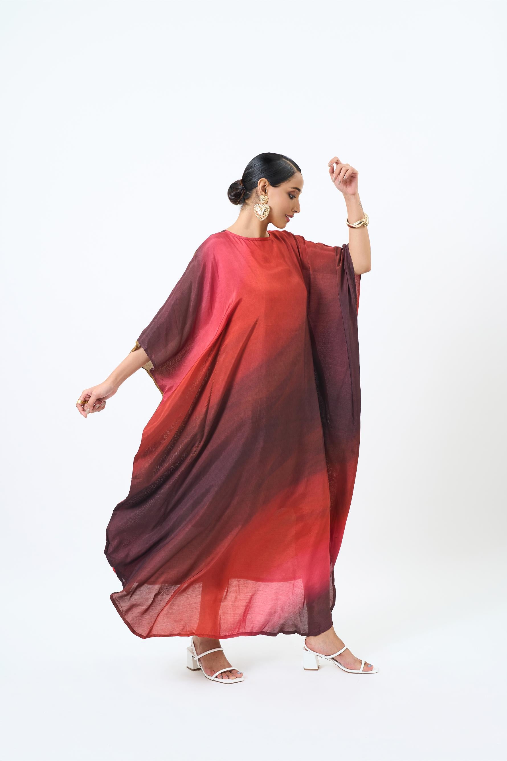 Red Rime Kaftan