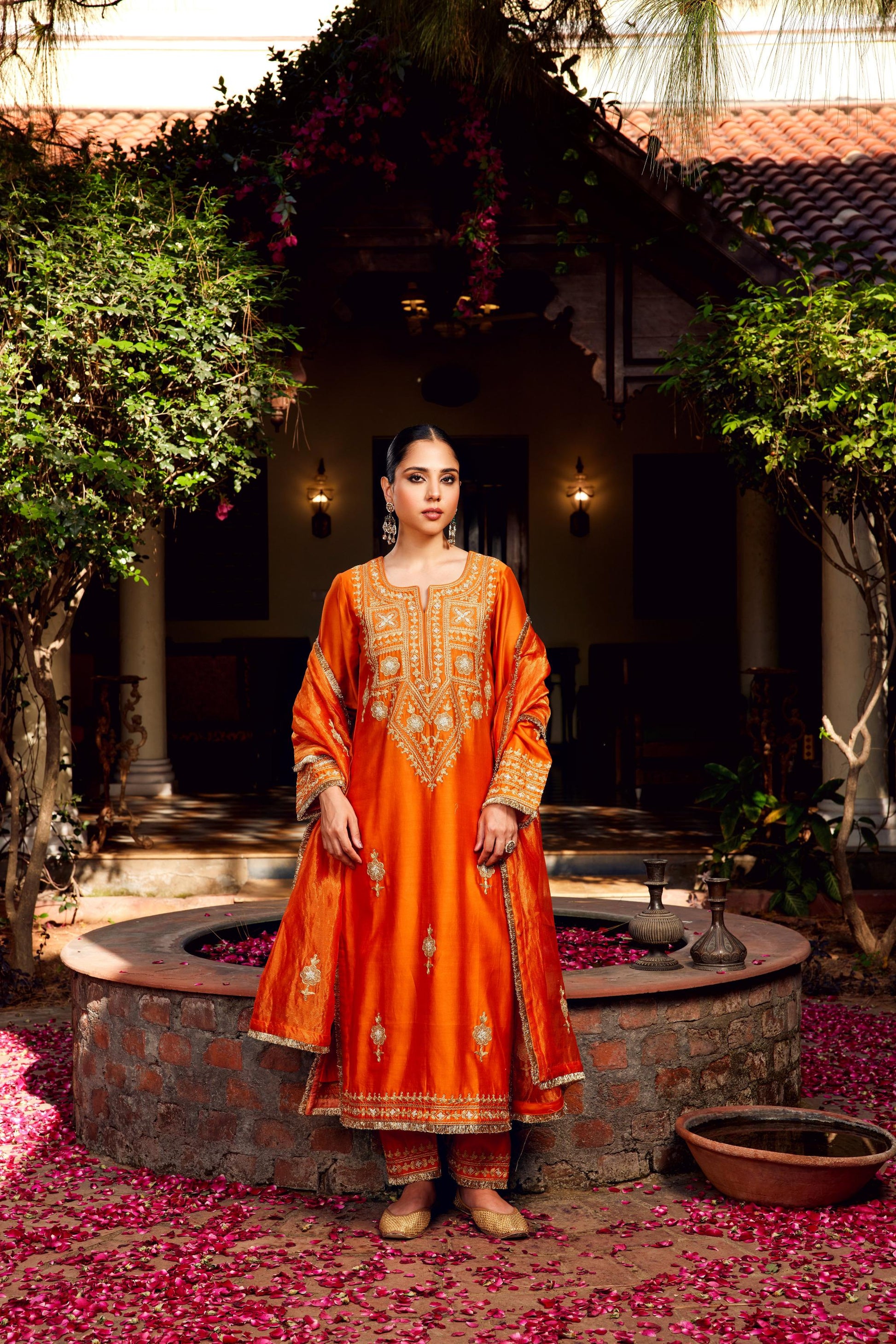 Rust Inayat Kurta Set of 3
