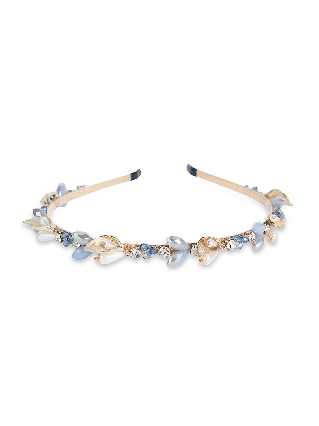 Sapphire Crown Headband Golden