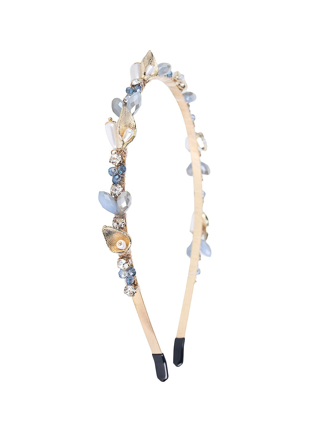 Sapphire Crown Headband Golden