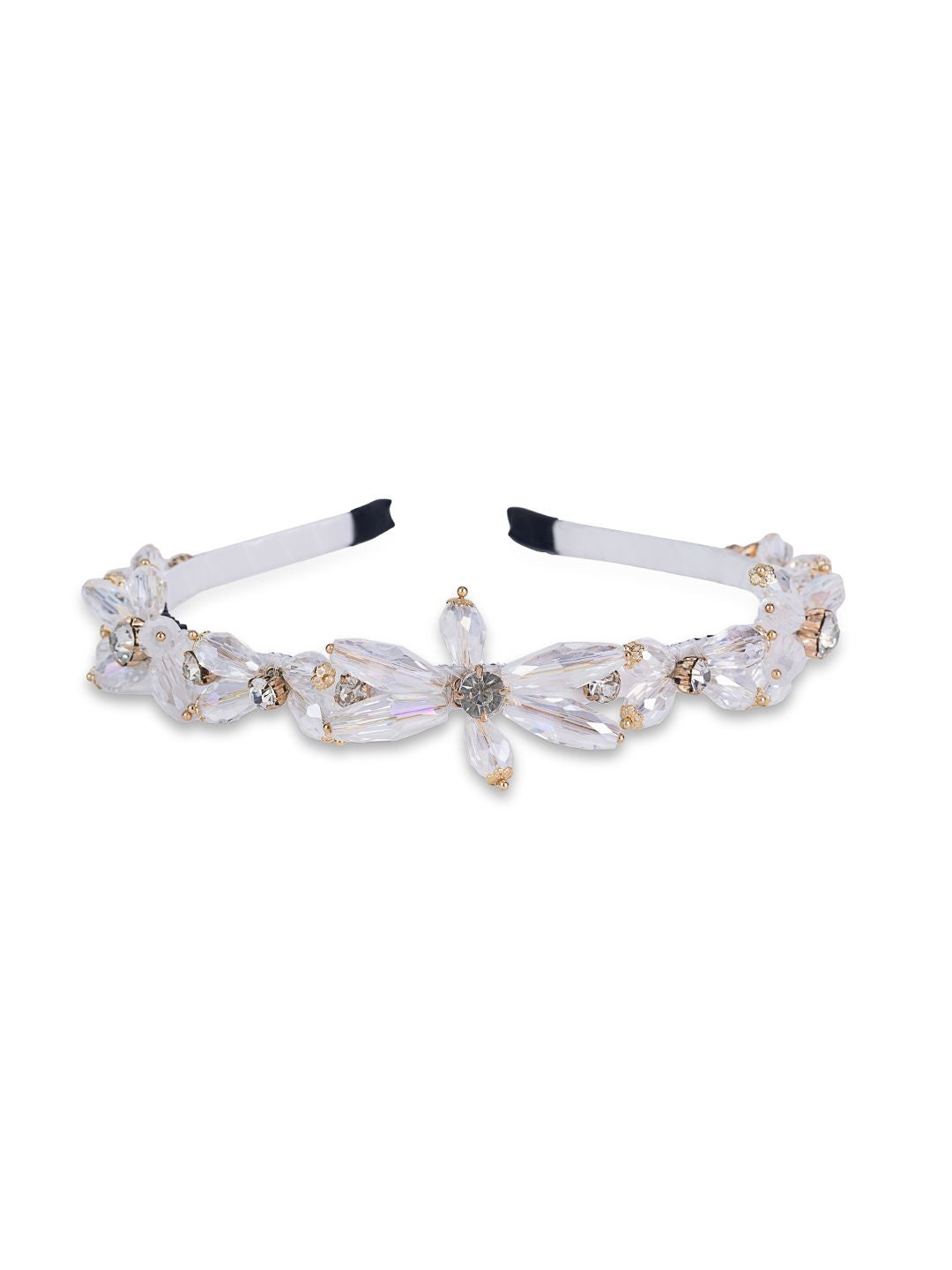 Crystal Elegance Headband White