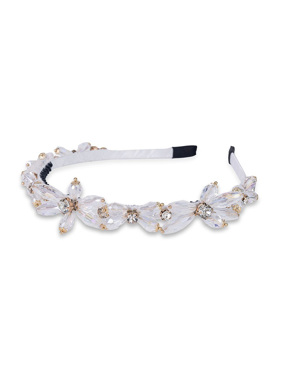 Crystal Elegance Headband White