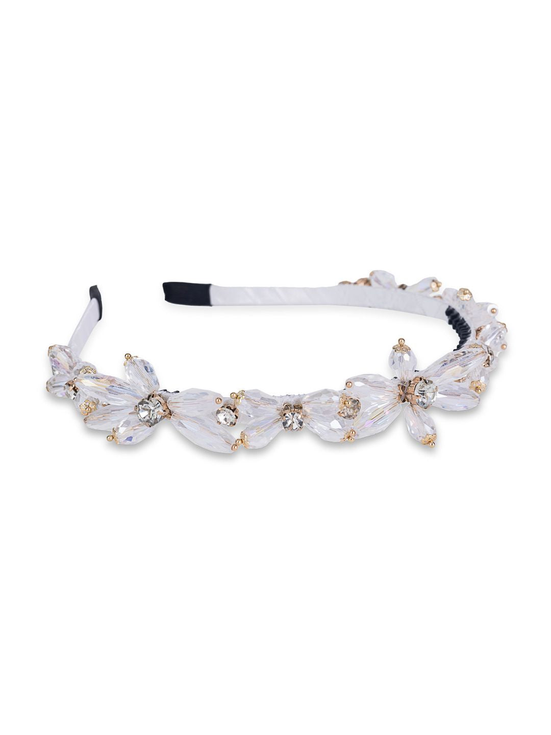 Crystal Elegance Headband White