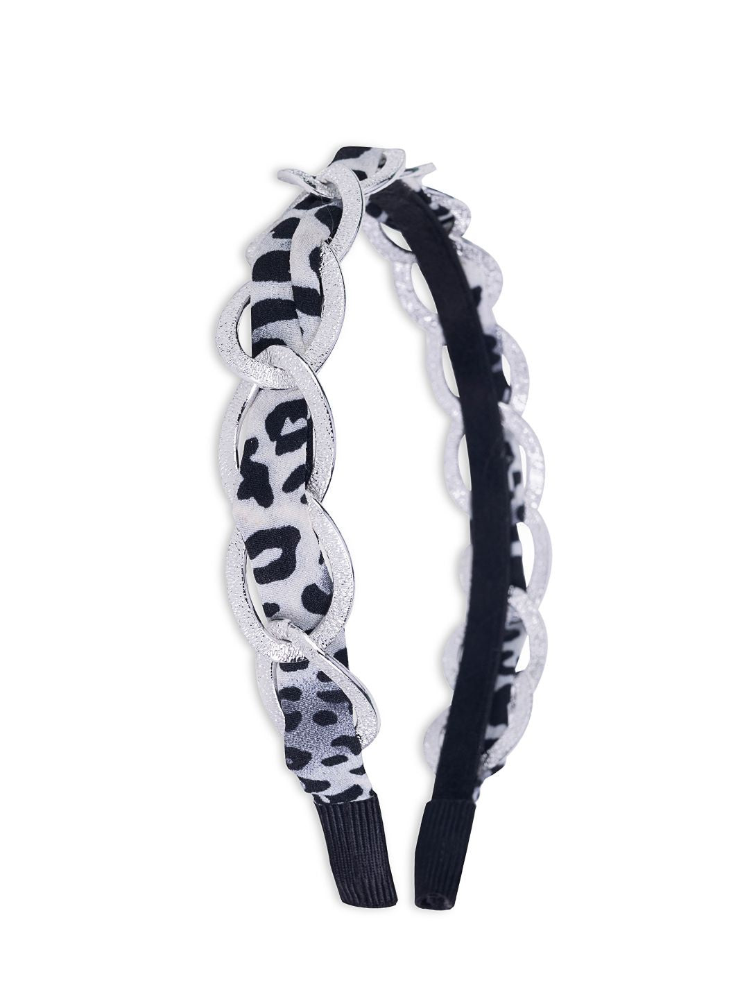 Ebony Zebra Headband Blue