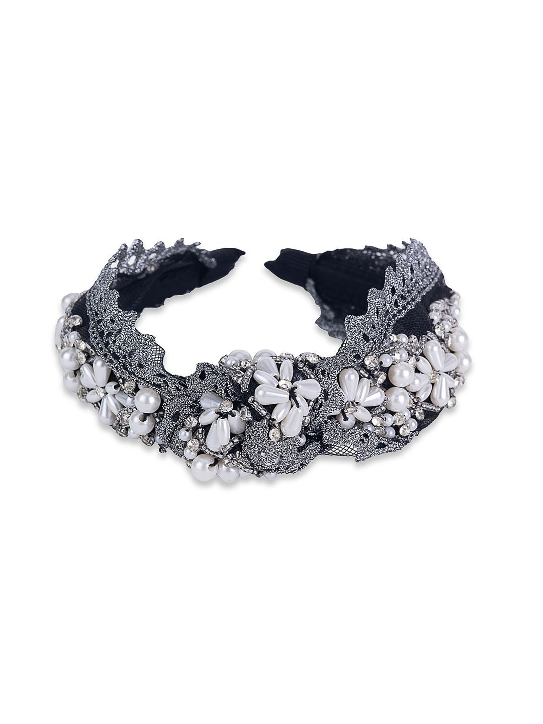 Midnight Pearl Headband Blue