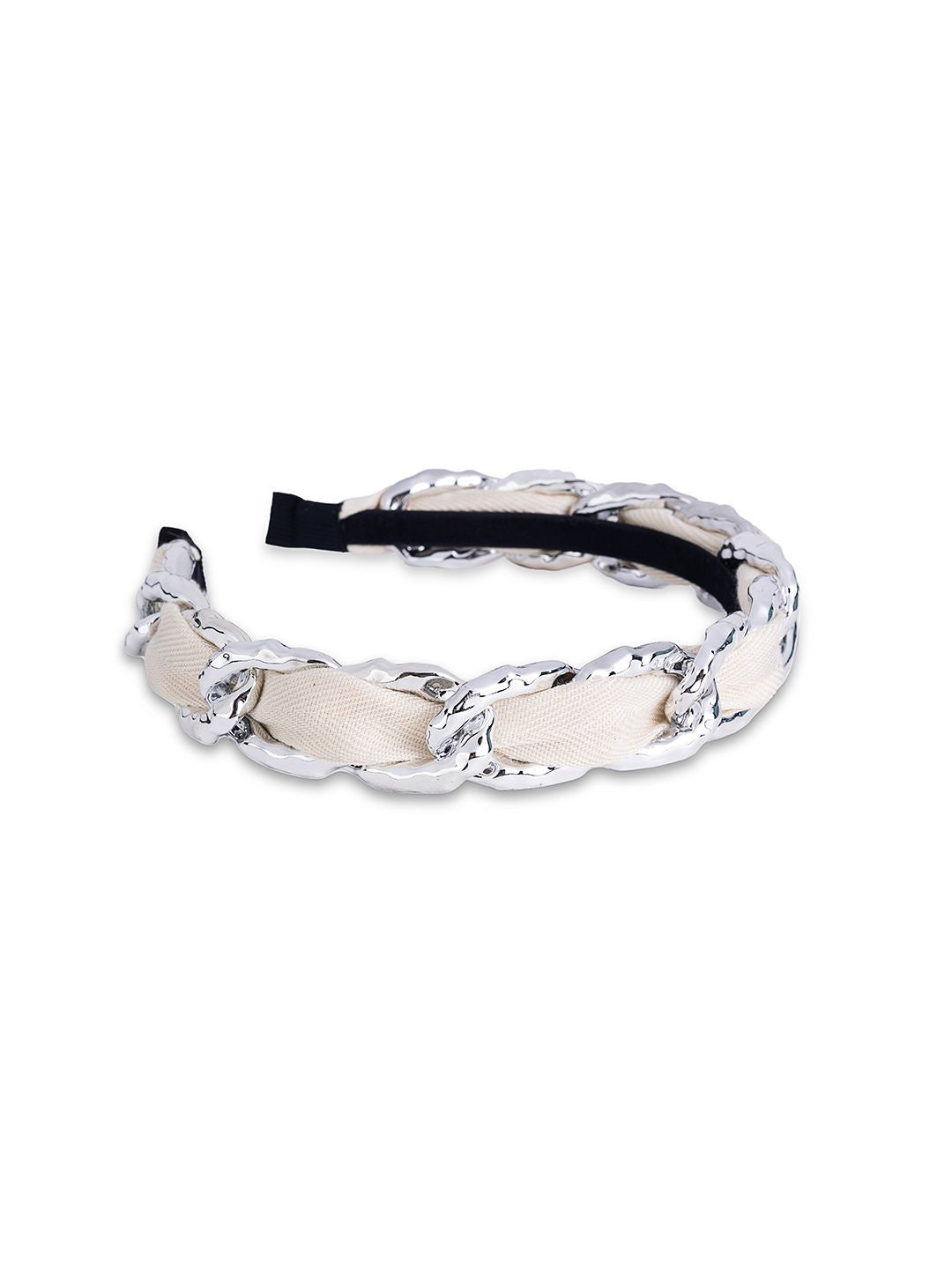 Frosty Link Headband White