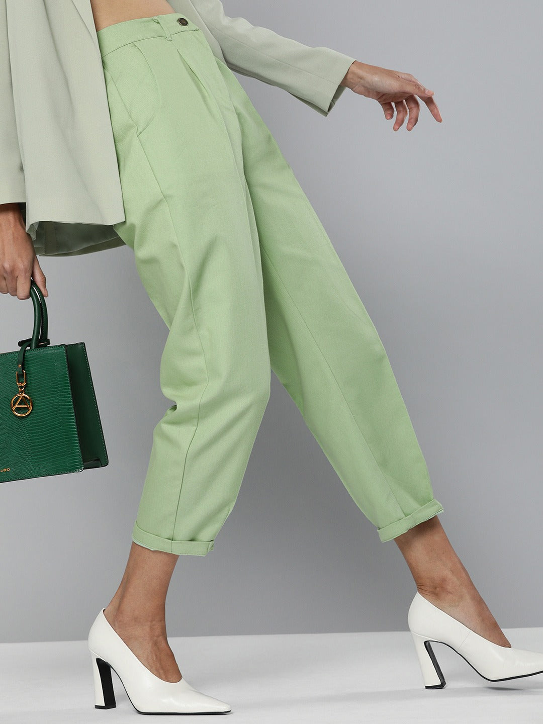 Mint Green Tapered Pants