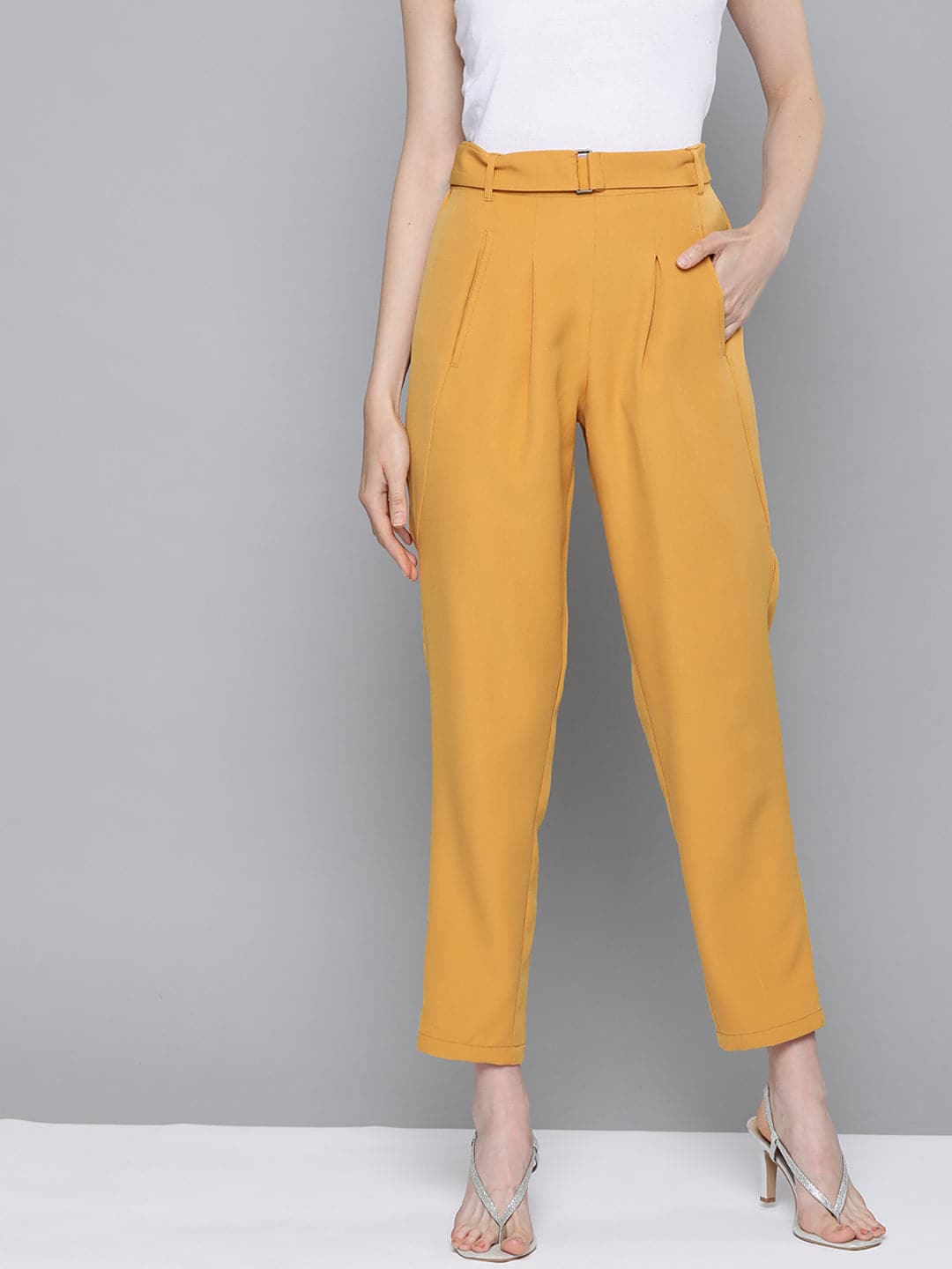 Mustard Tapered Pants