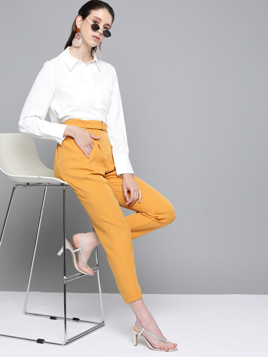 Mustard Tapered Pants