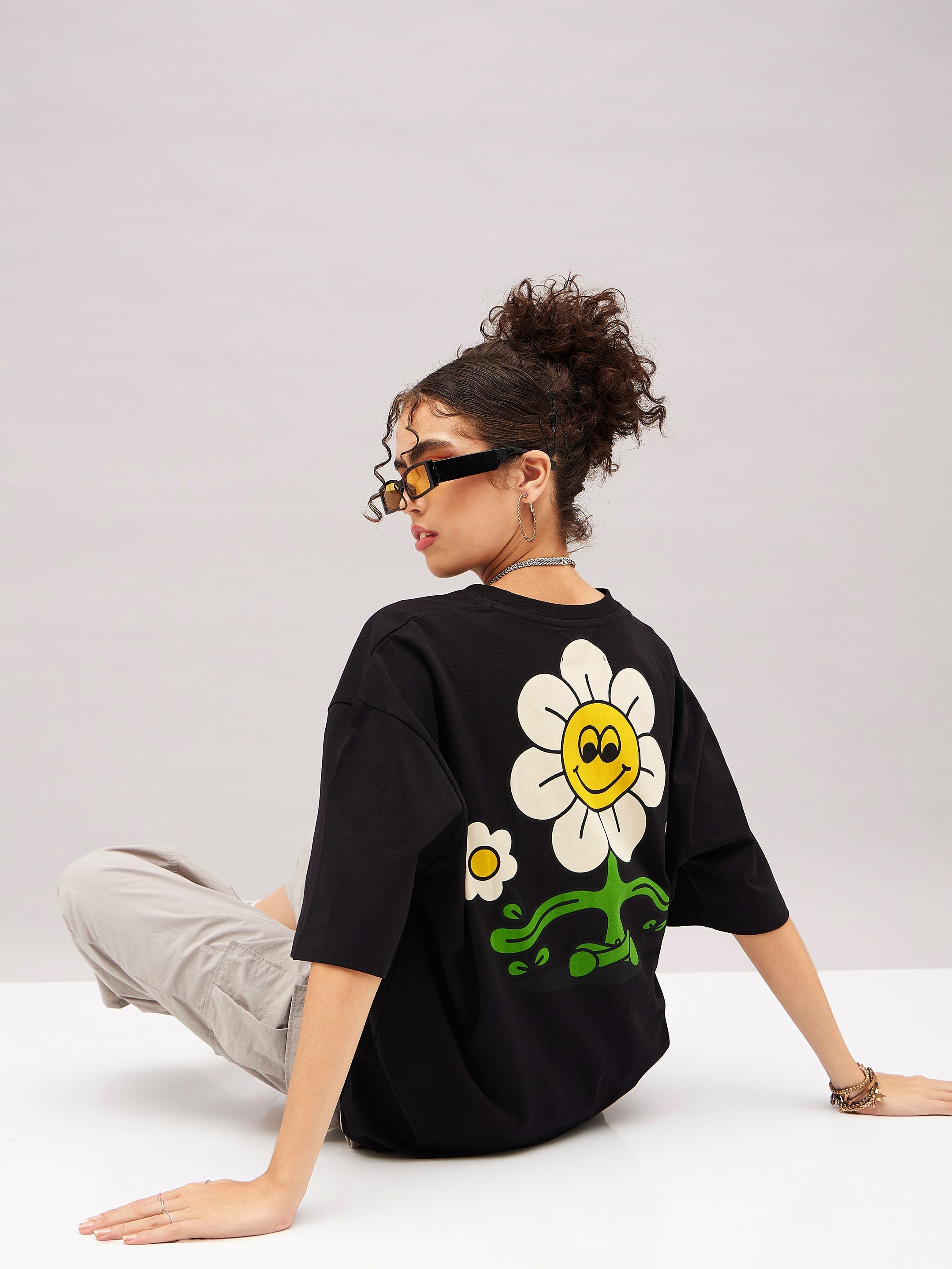 Women Black Don't Let Their Energy Oversized T-shirt