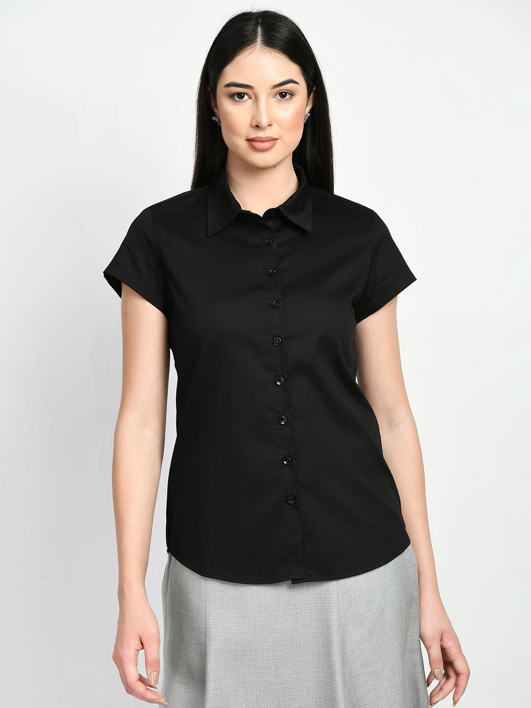 Exude Creativity Cap Sleeves Shirt