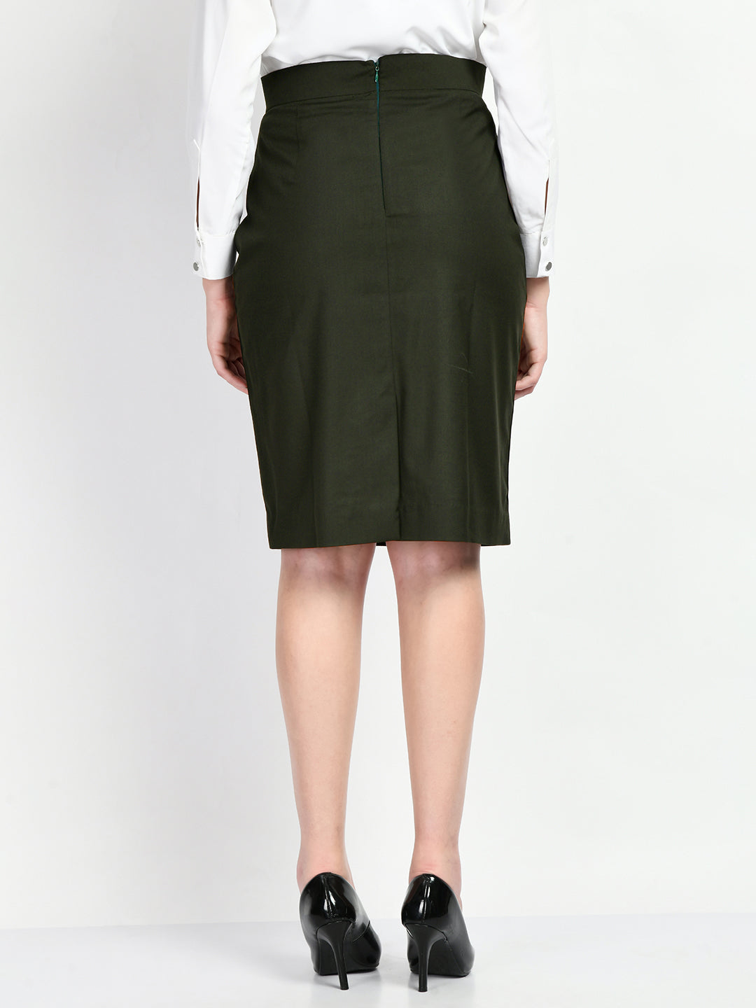 Exude Integrity Solid Pencil Skirt