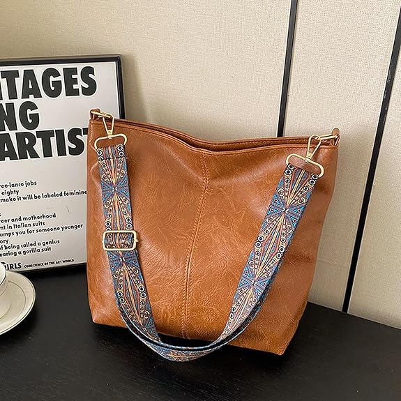 Brown Light Weight Pu Leather Sling Bag For Women