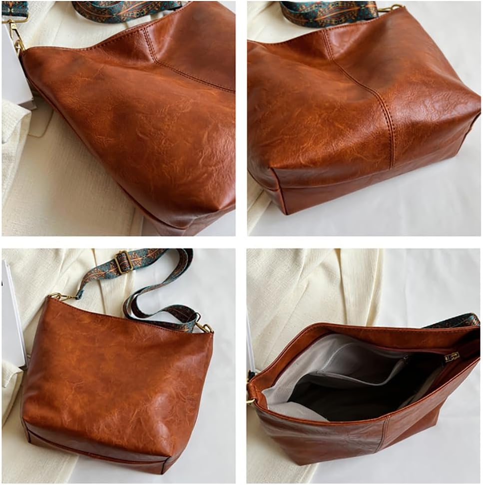 Brown Light Weight Pu Leather Sling Bag For Women