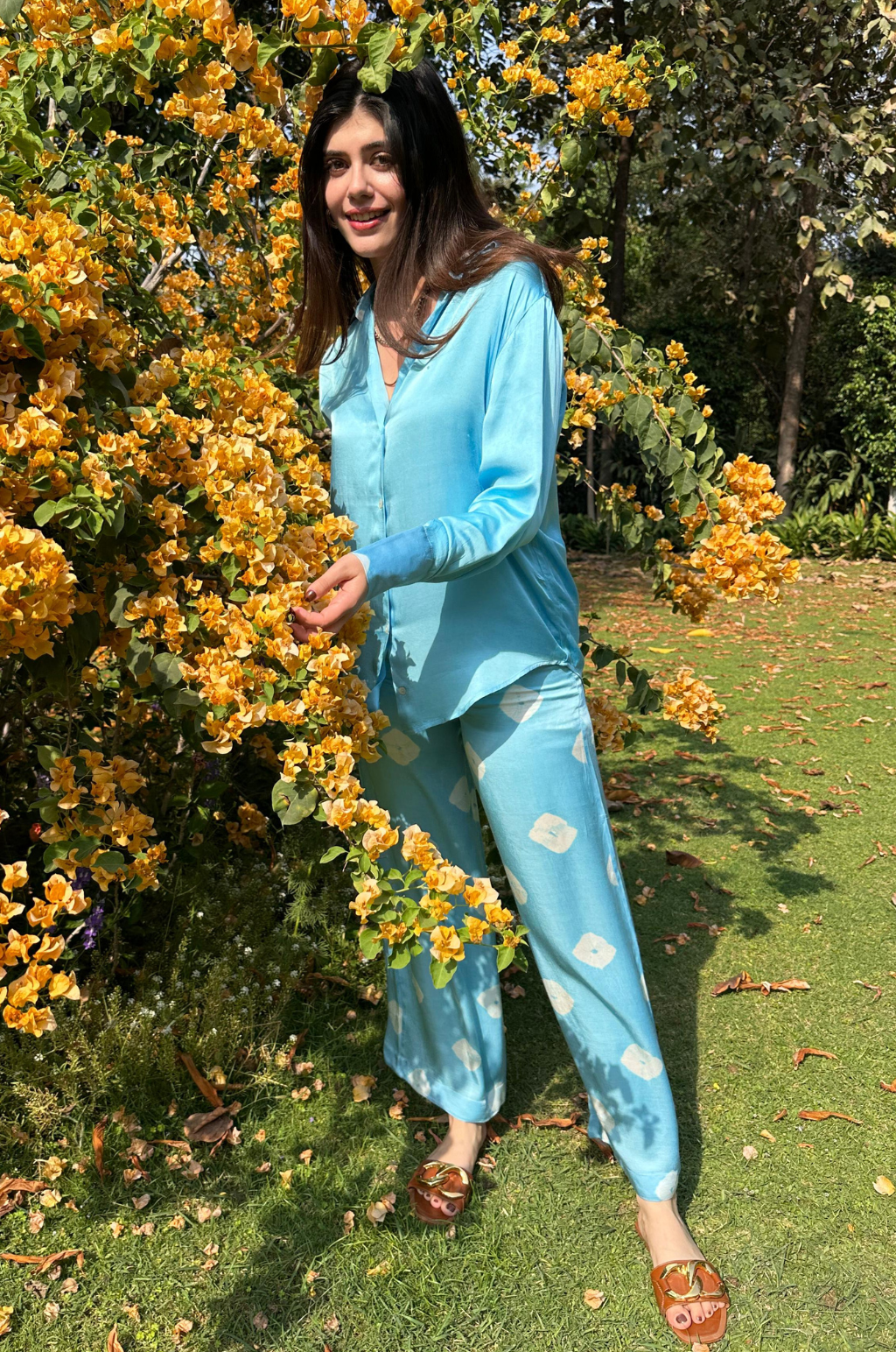 Bandhani Modal Satin Co-Ord Set