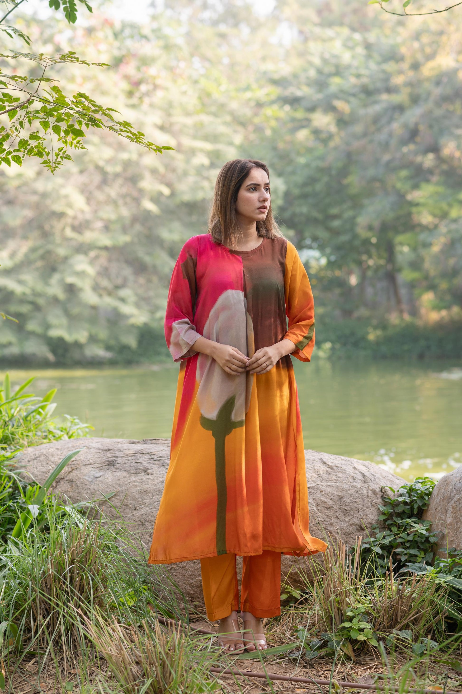 SUN BURNT KURTA SET - SET OF 2- ET