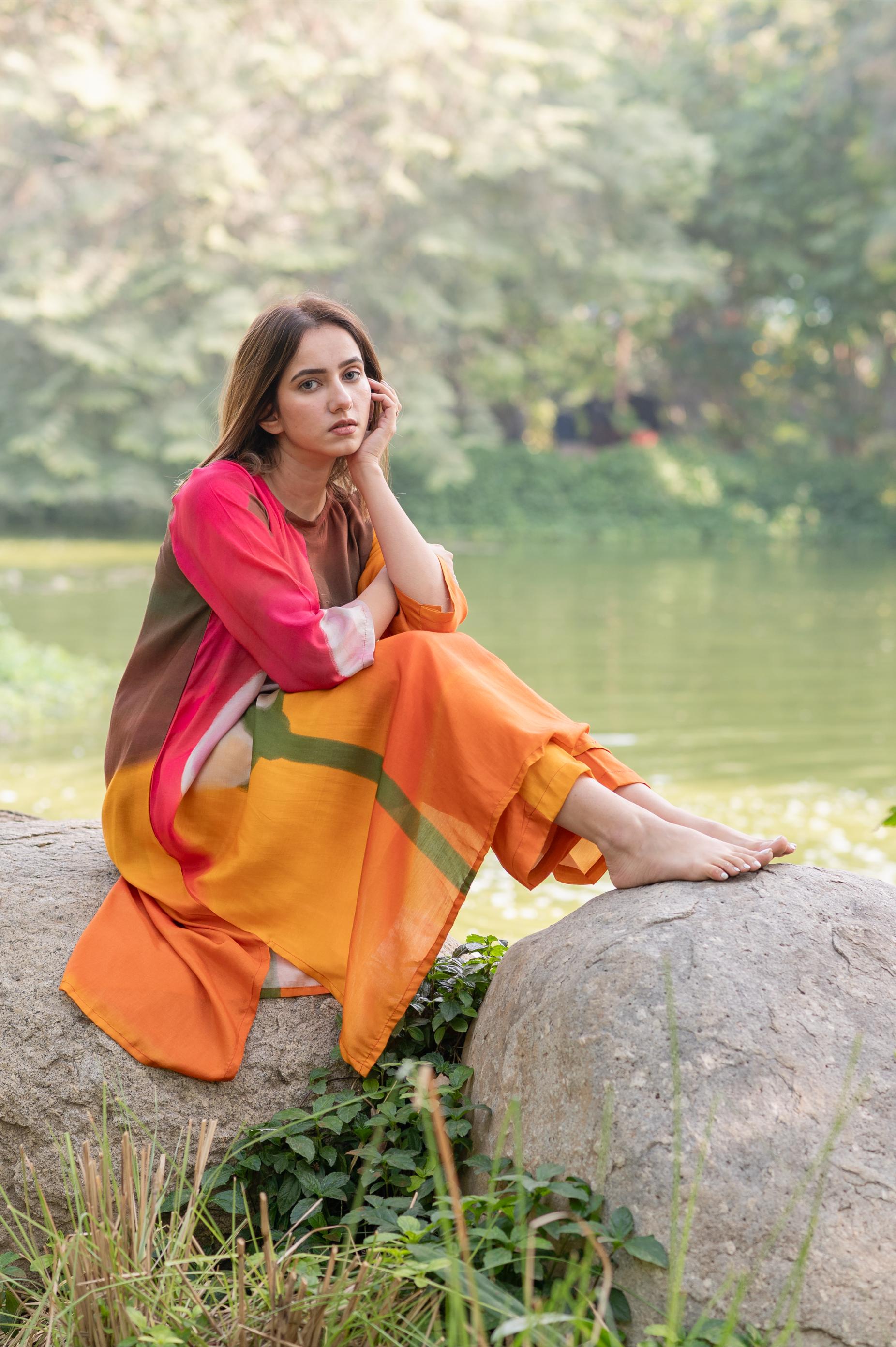 SUN BURNT KURTA SET - SET OF 2- ET