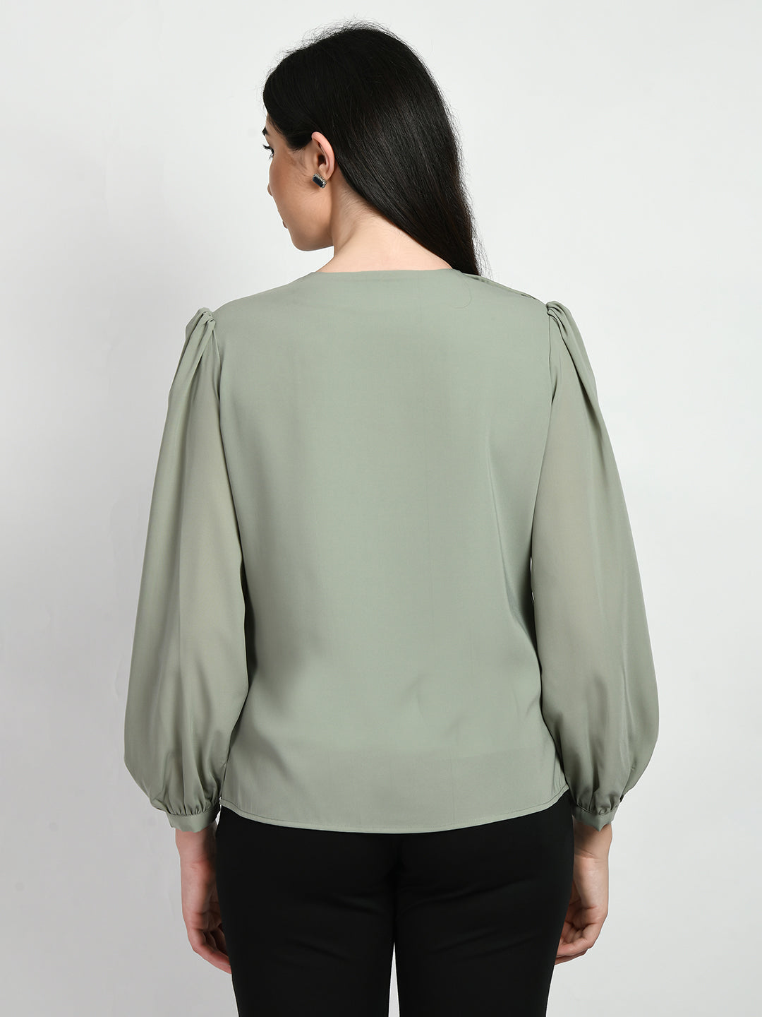 Exude Genius Pleat Detail Top