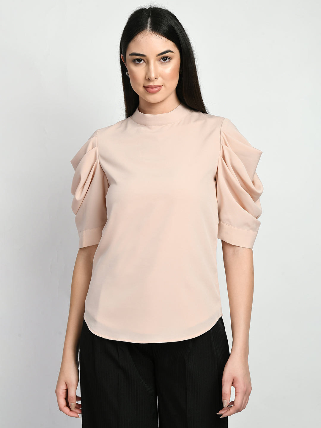 Exude Purpose Cowl Sleeves Top