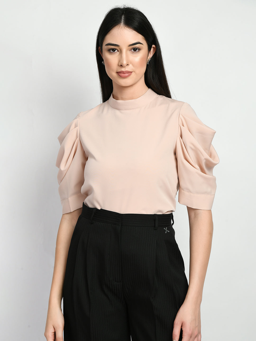 Exude Purpose Cowl Sleeves Top