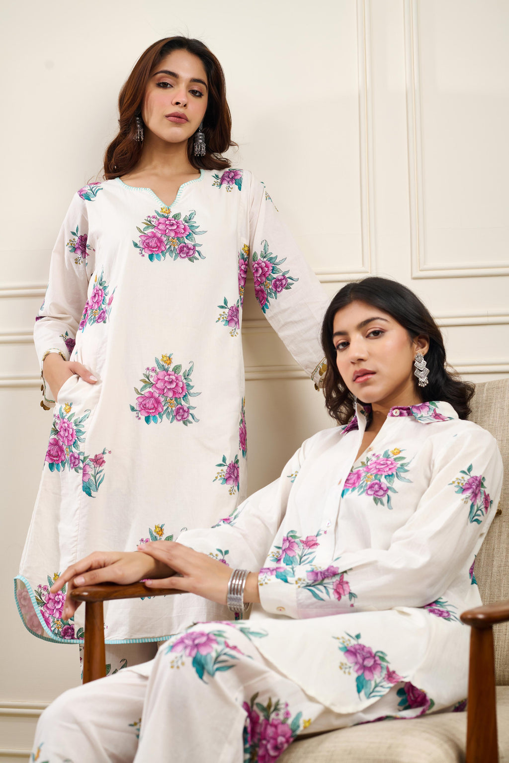 Gul-Boota Kurta Set- SET OF 2