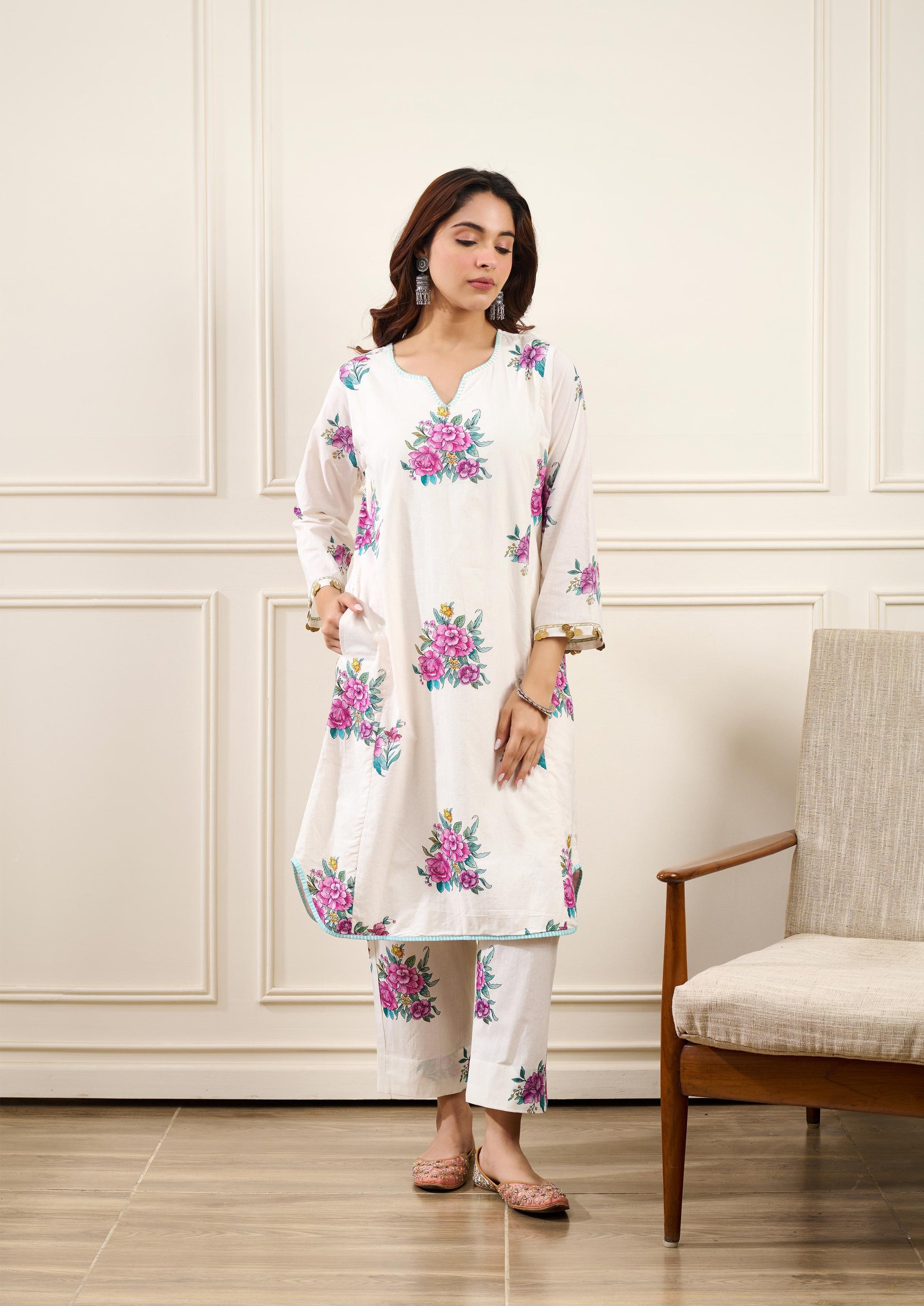Gul-Boota Kurta Set- SET OF 2