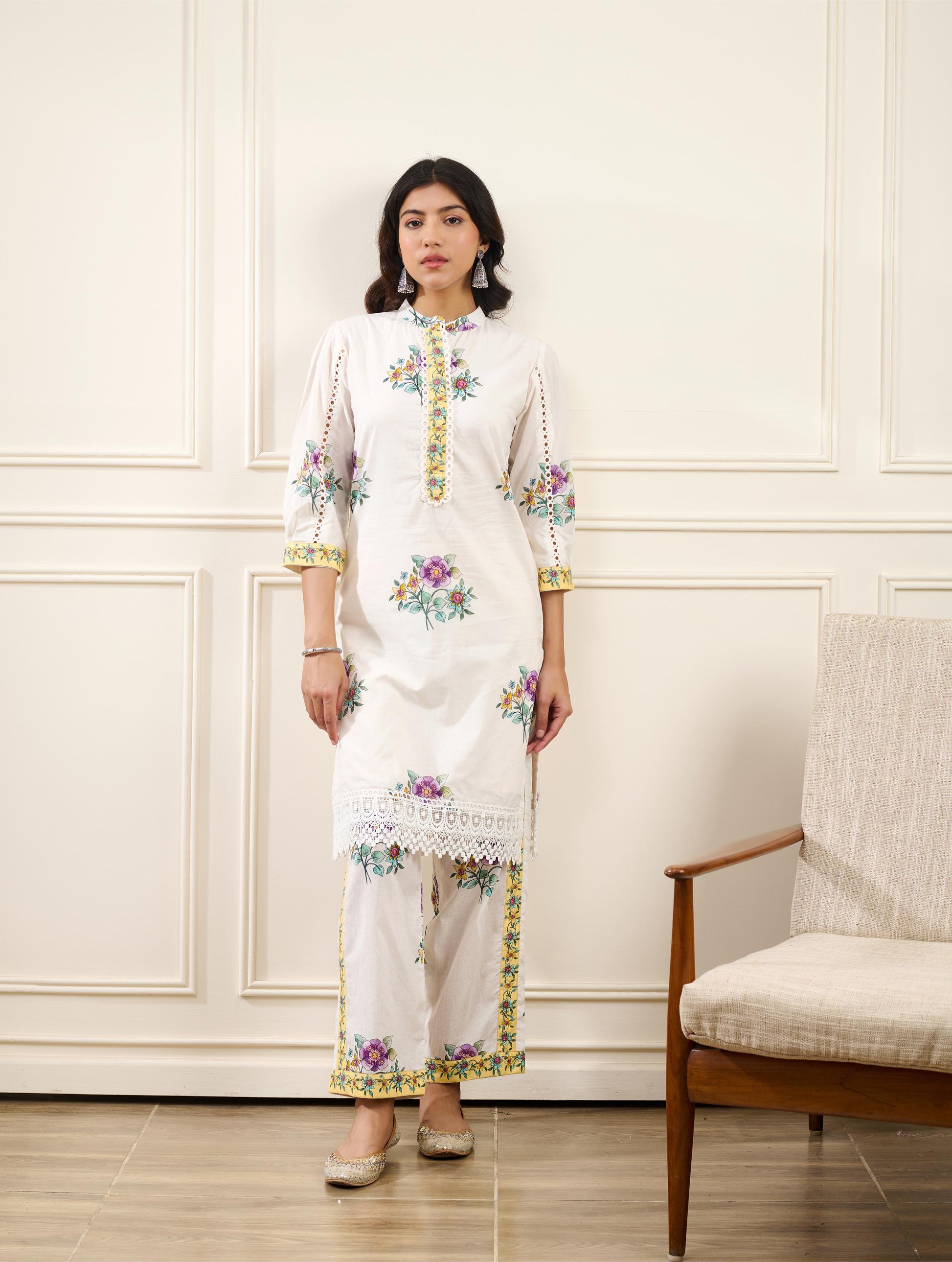 Gul-Mohar Kurta Set- SET OF 2