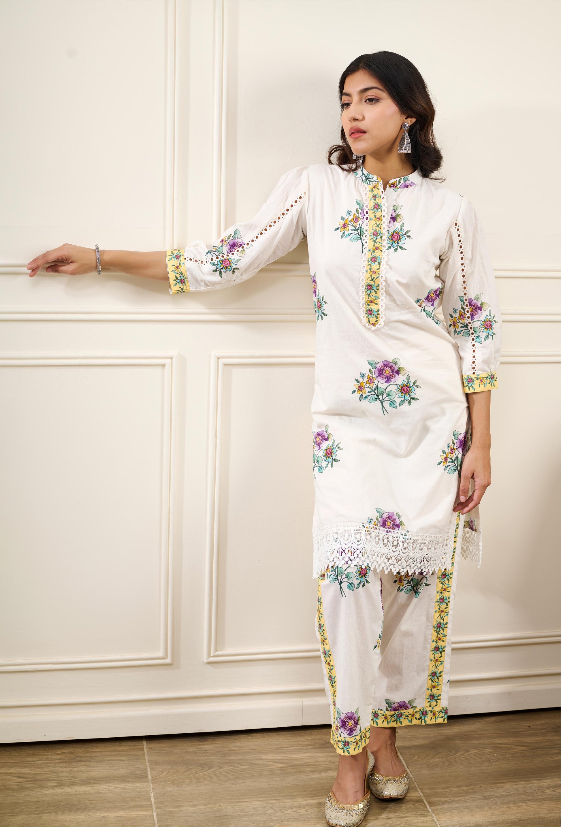 Gul-Mohar Kurta Set- SET OF 2