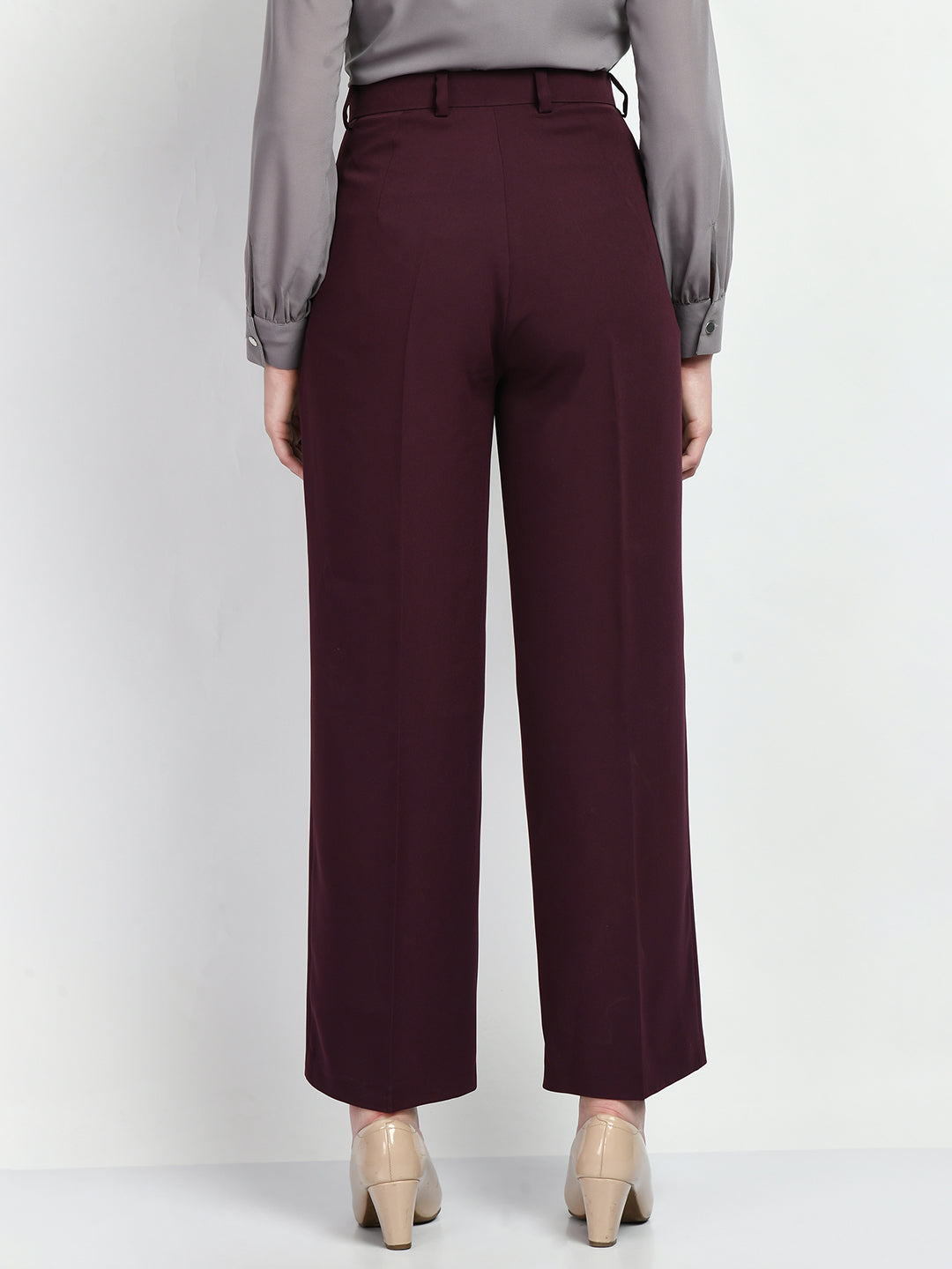 Exude Influence Solid Wide Leg Trousers