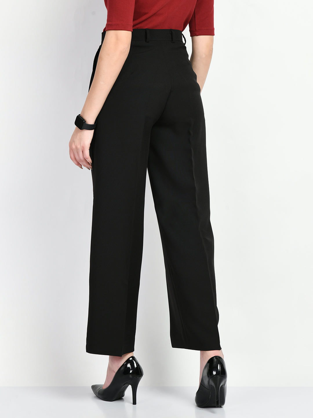 Exude Influence Solid Wide Leg Trousers