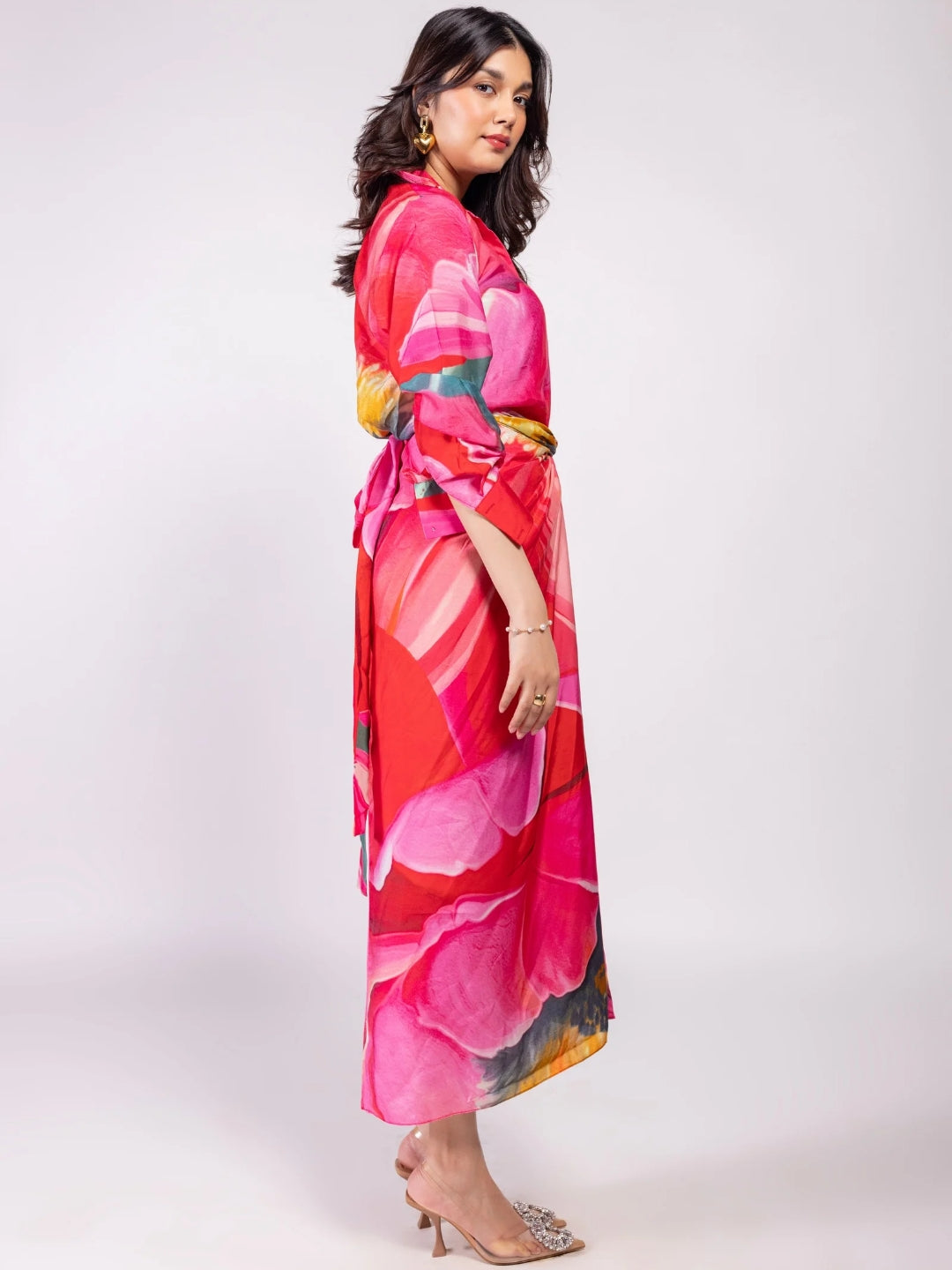Caspia Printed Wrap Skirt Set (Set of 2)