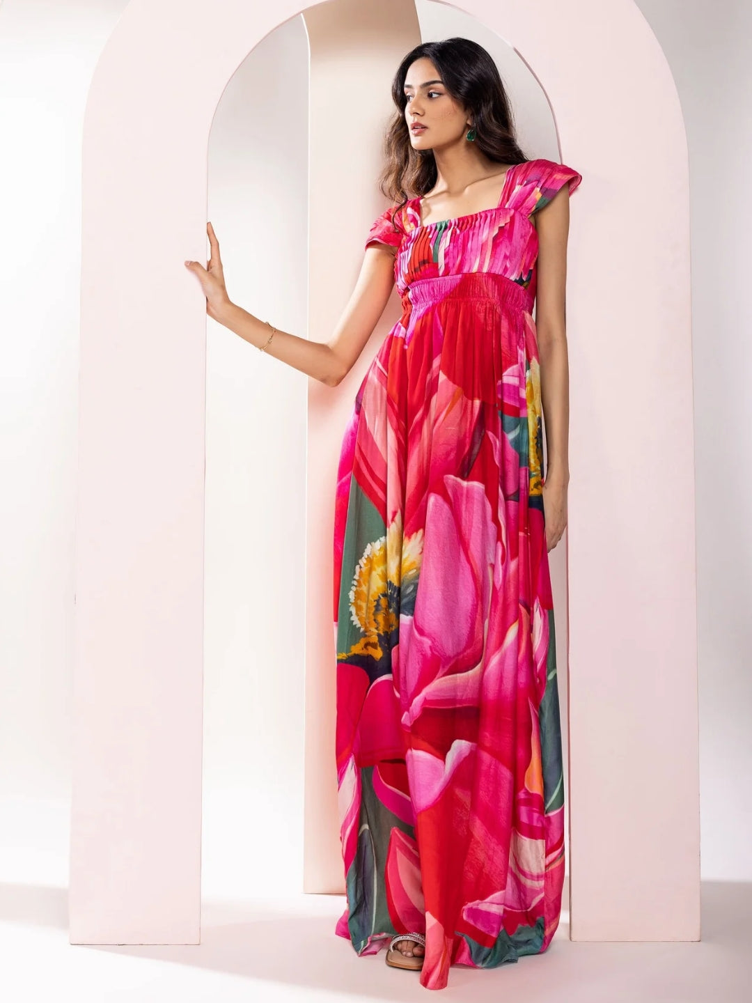 Caspia Printed Maxi Dress