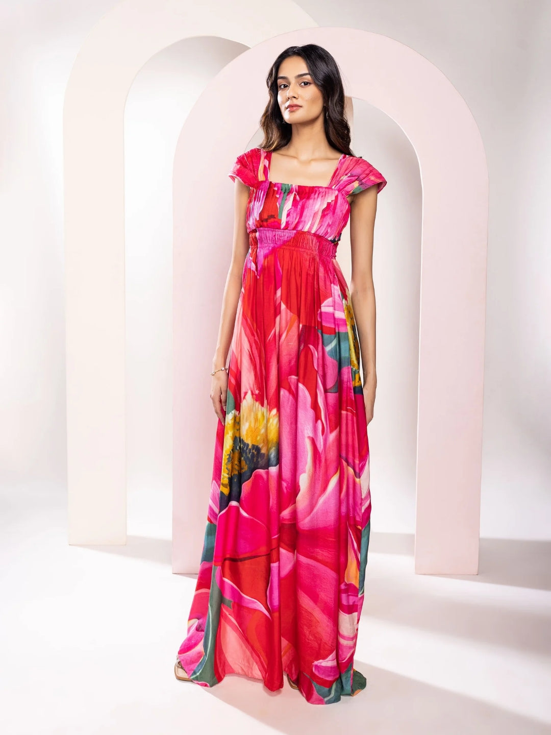 Caspia Printed Maxi Dress