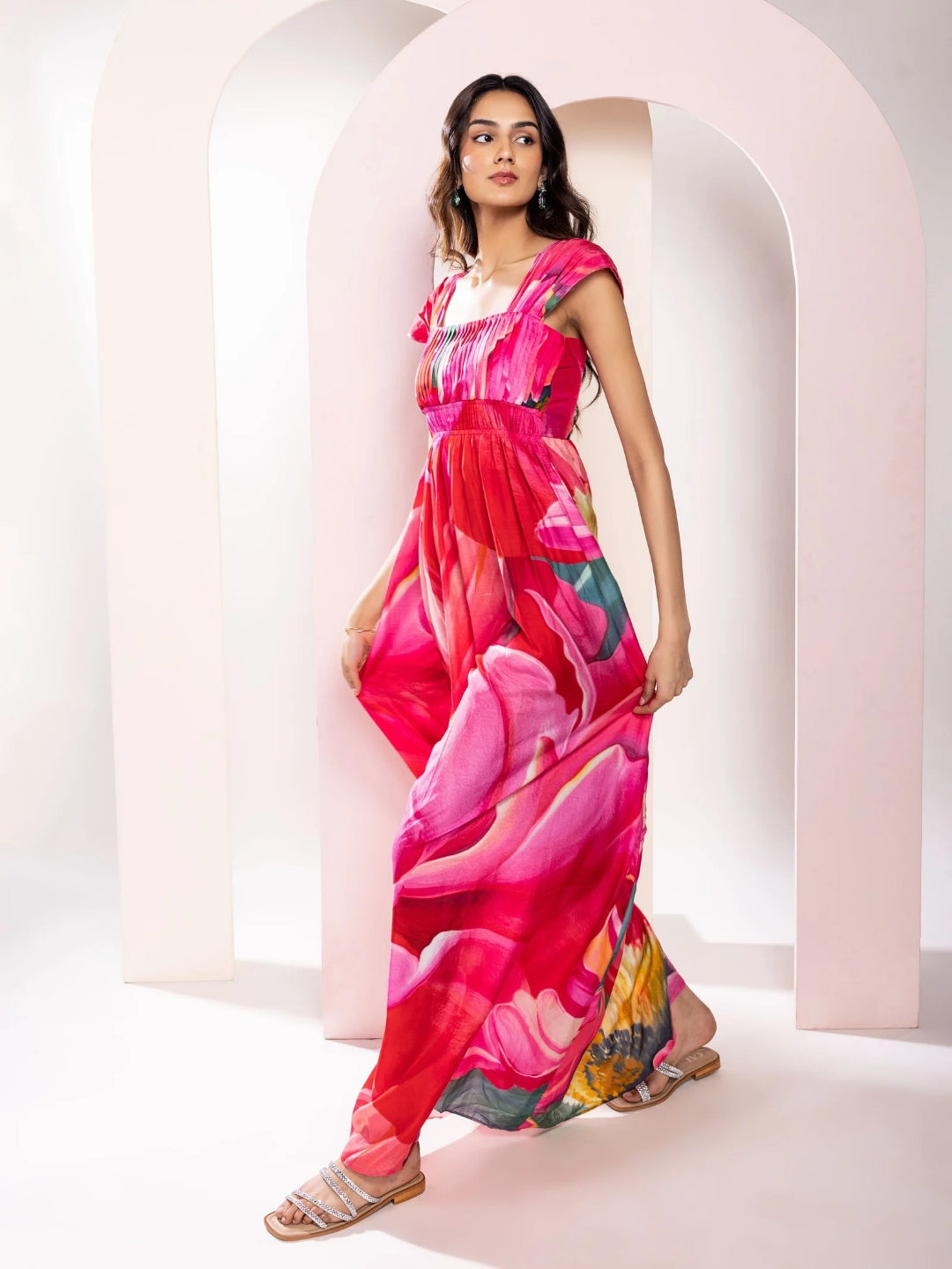 Caspia Printed Maxi Dress