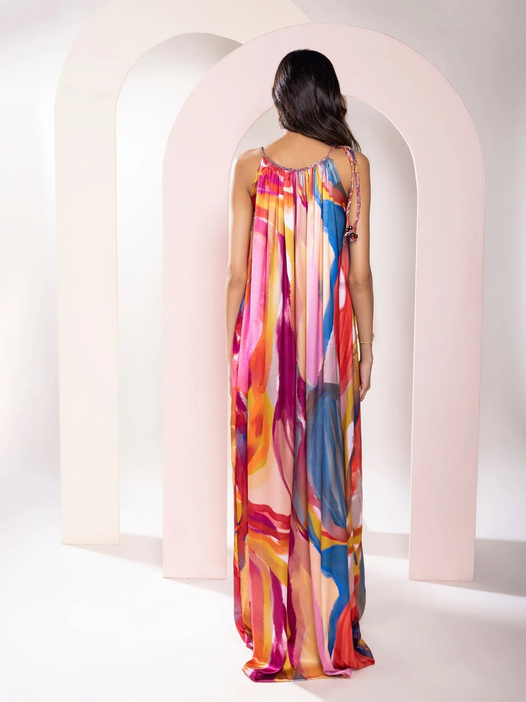 Fresco Printed Maxi Dress