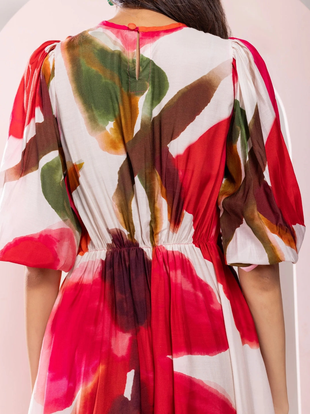 Zinnia Printed Midi Dress