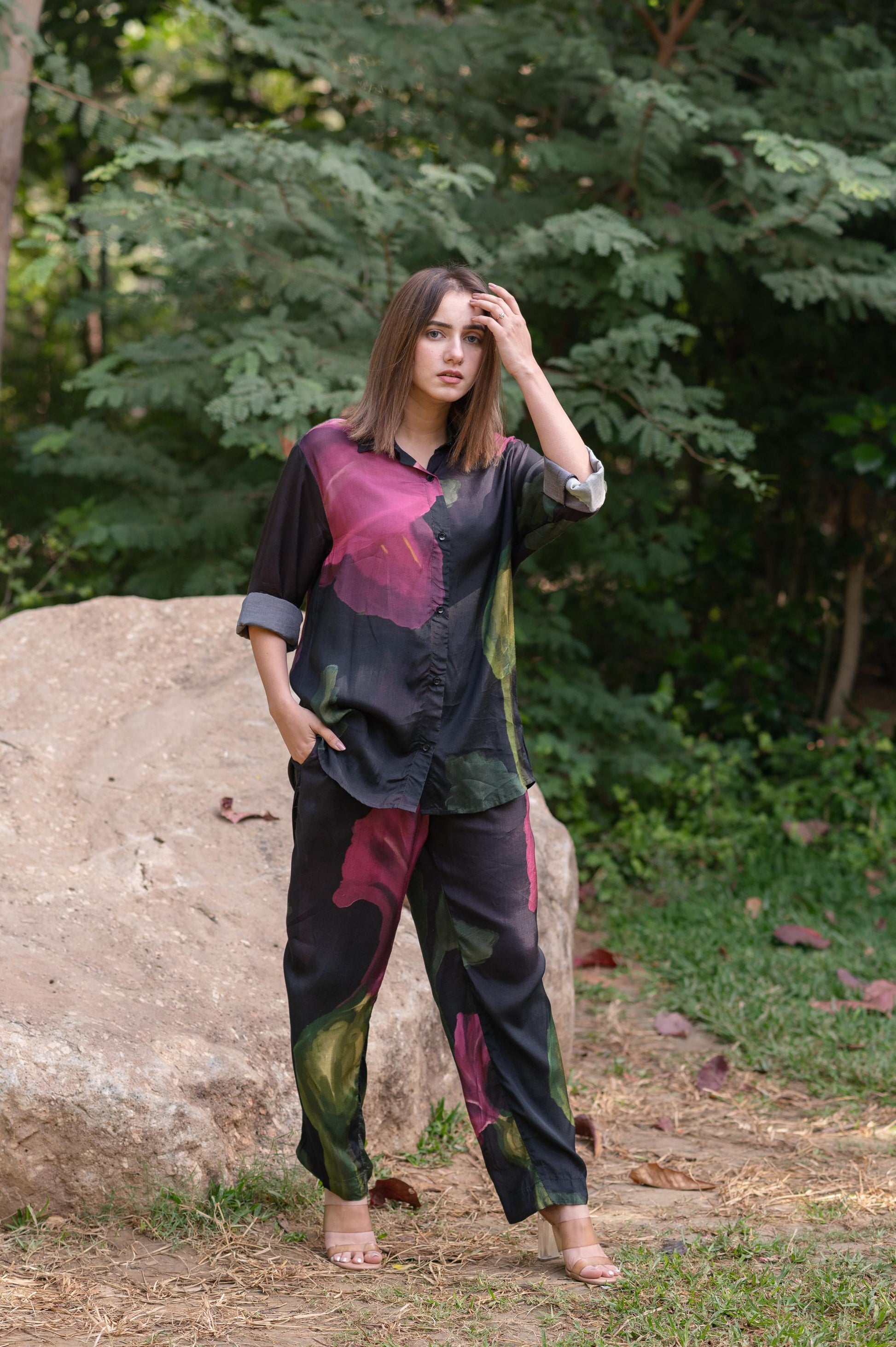 VINTAGE  SHIRT PANT SET - SET OF 2- ET