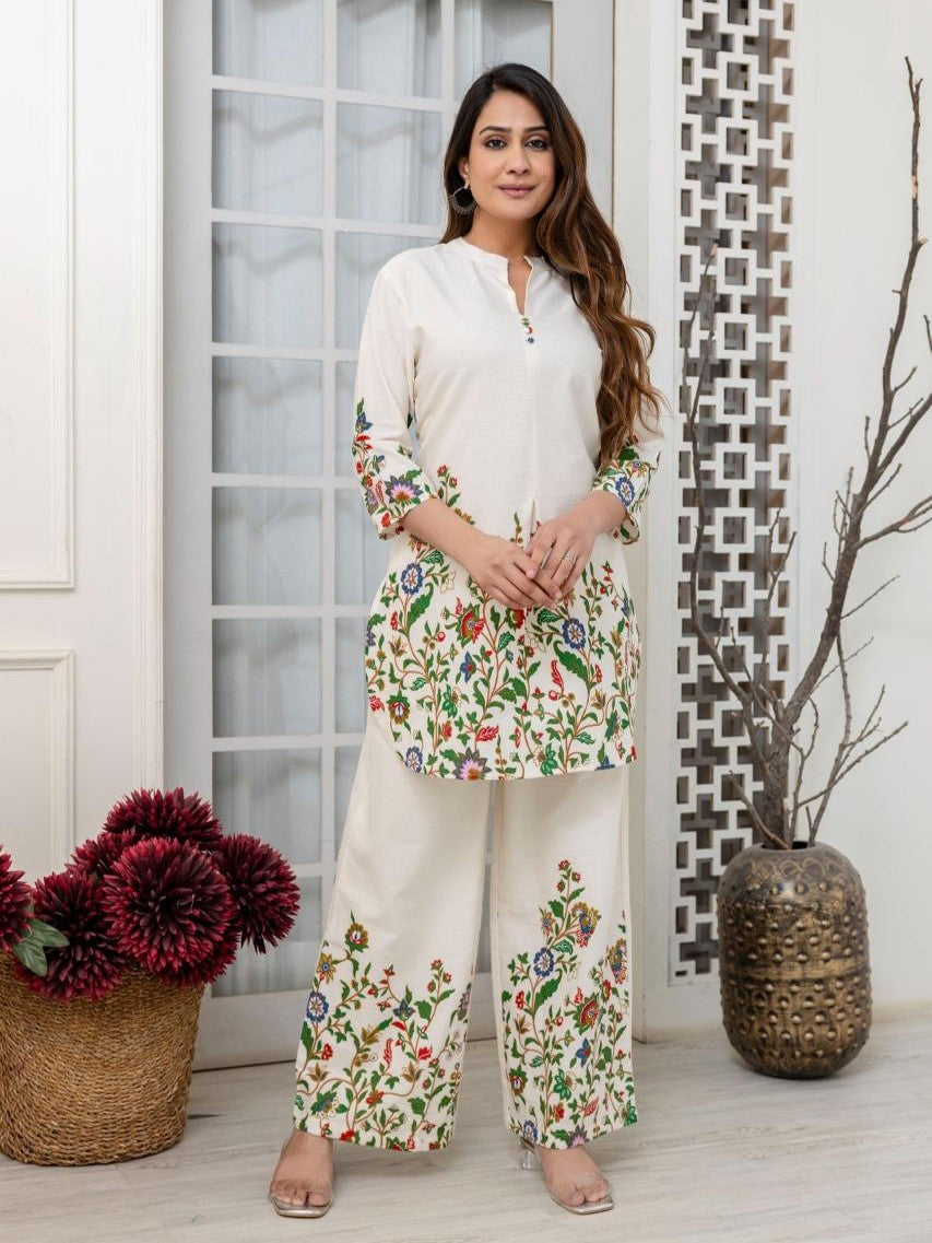Colba vibe printed Cotton co-ord Set- AL