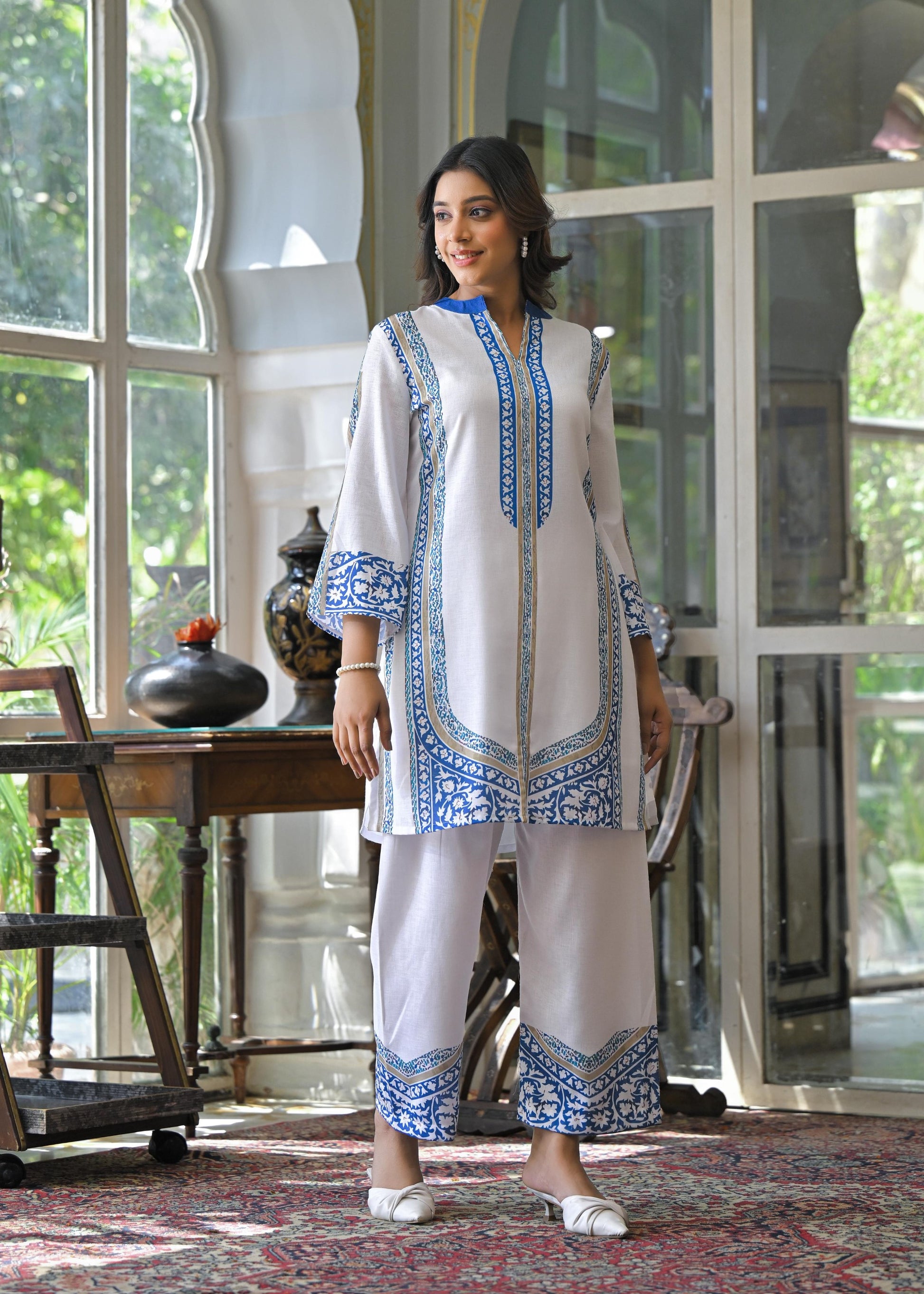 Vastramaya pearl Cotton co-ord set- AL