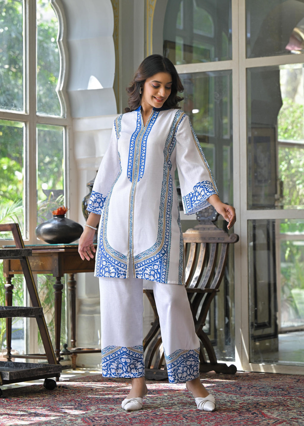 Vastramaya pearl Cotton co-ord set- AL