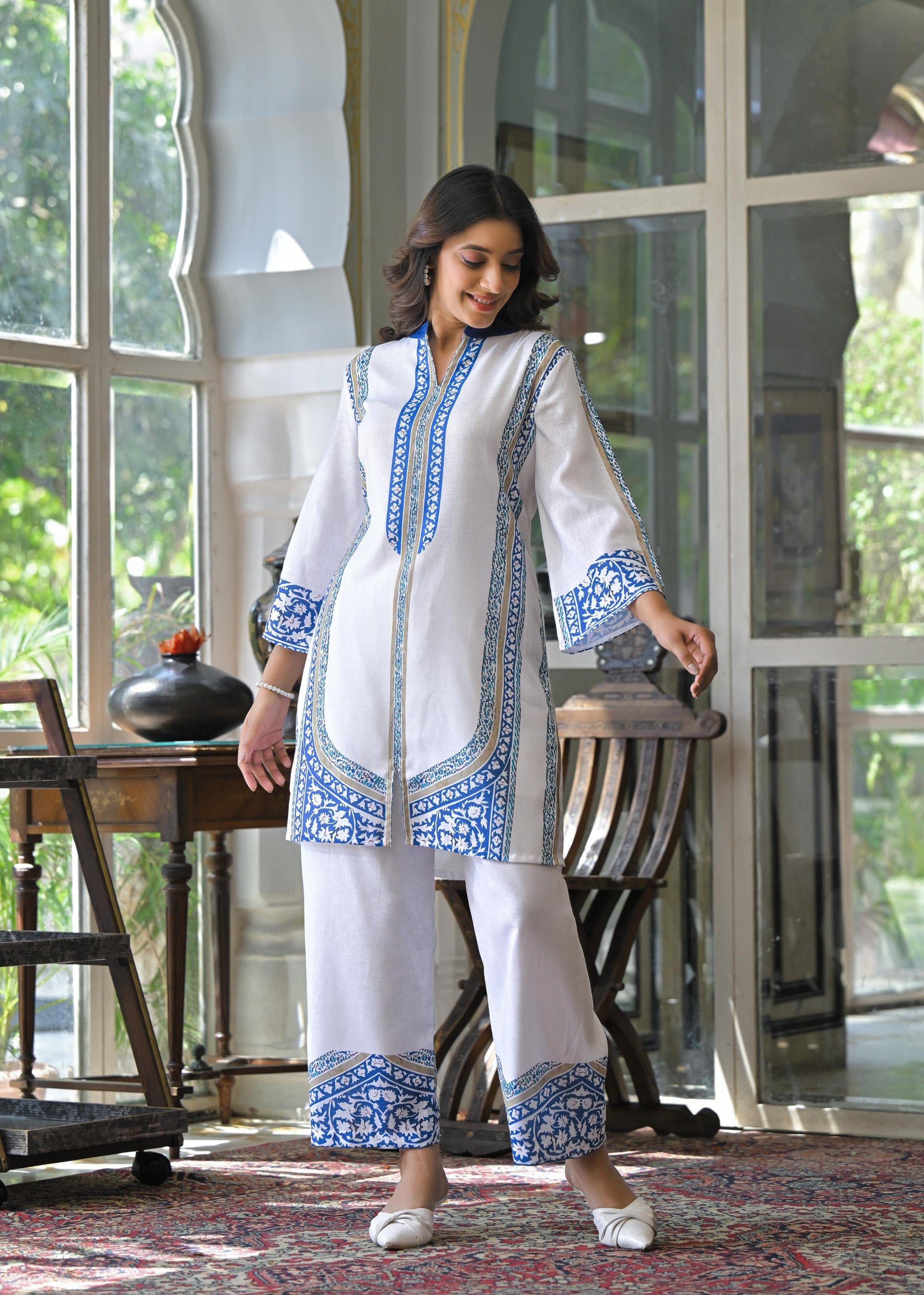 Vastramaya pearl Cotton co-ord set- AL