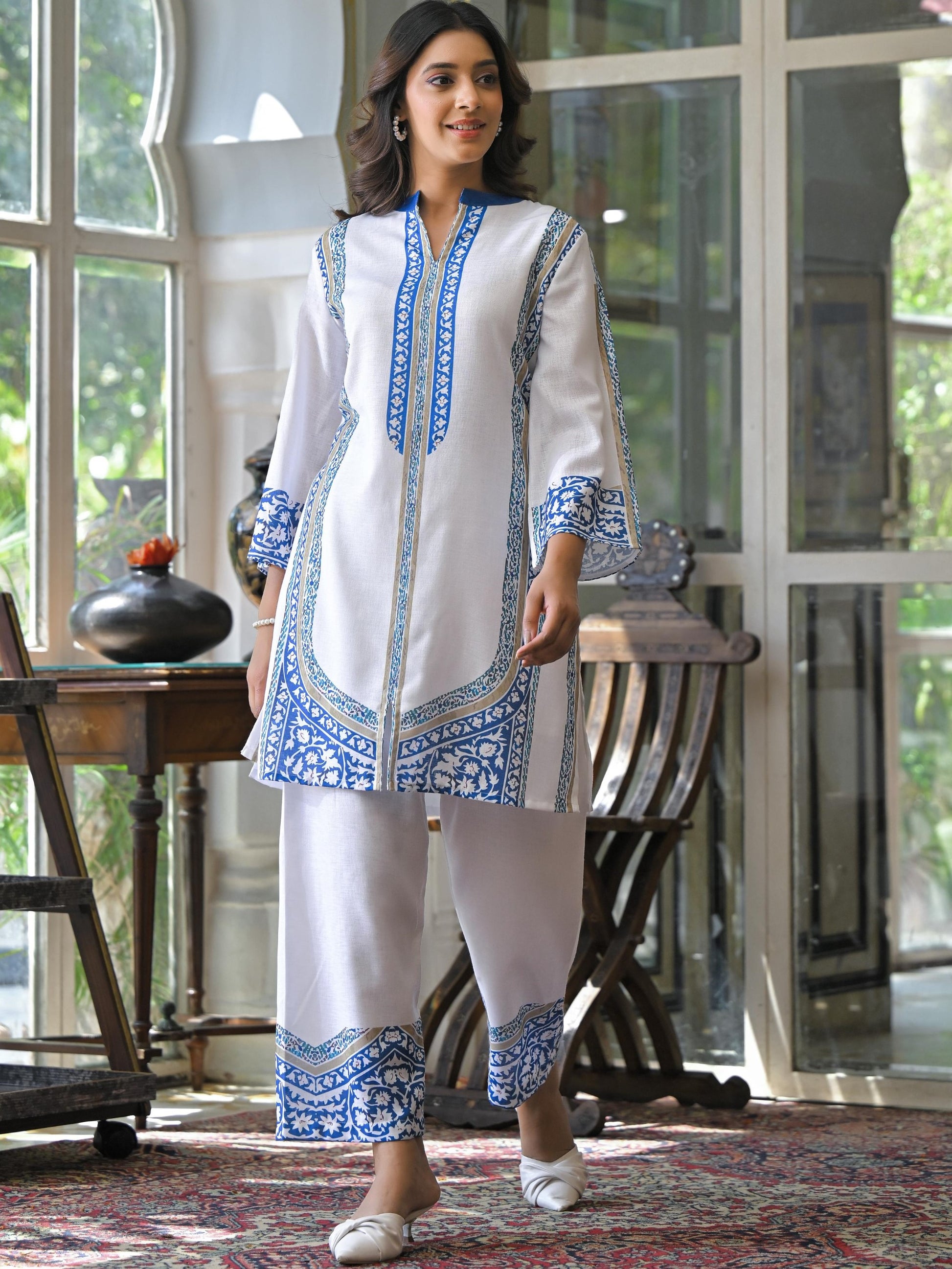Vastramaya pearl Cotton co-ord set- AL