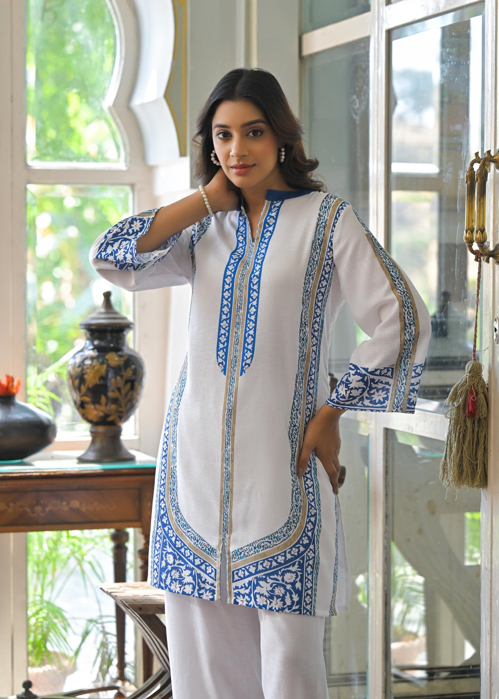 Vastramaya pearl Cotton co-ord set- AL