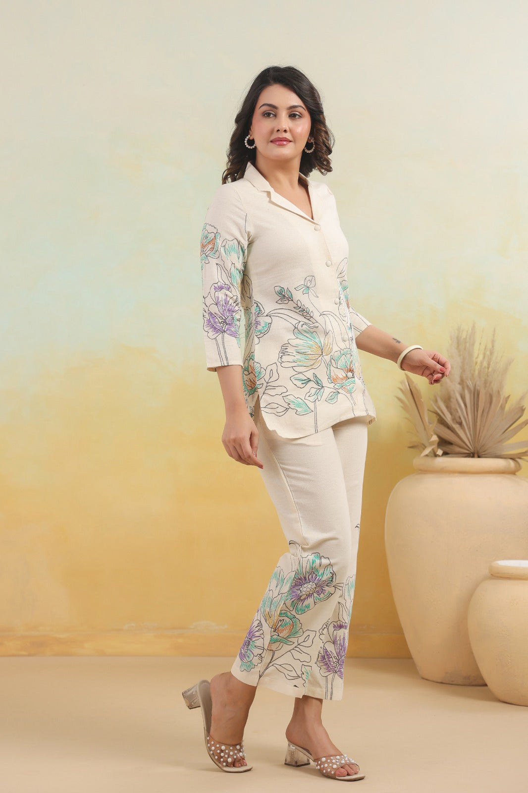 Hardik Snow Printed Cotton Co-ord Set