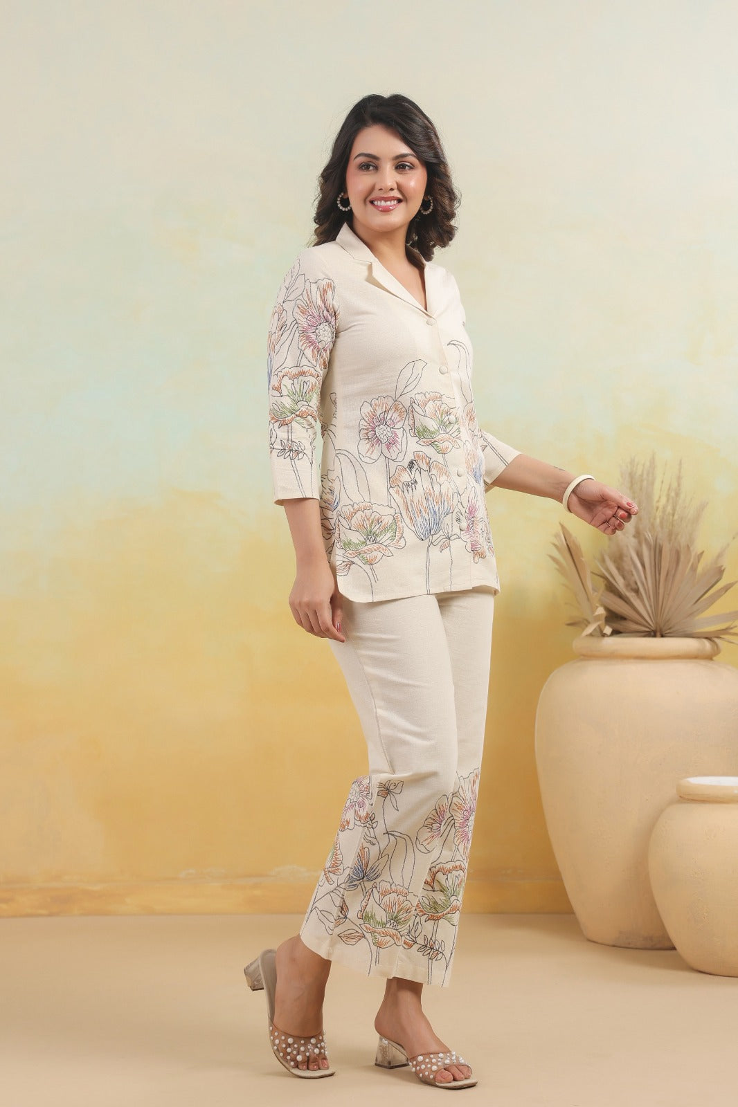 Hardik Misri Printed Cotton Co-ord Set- AL
